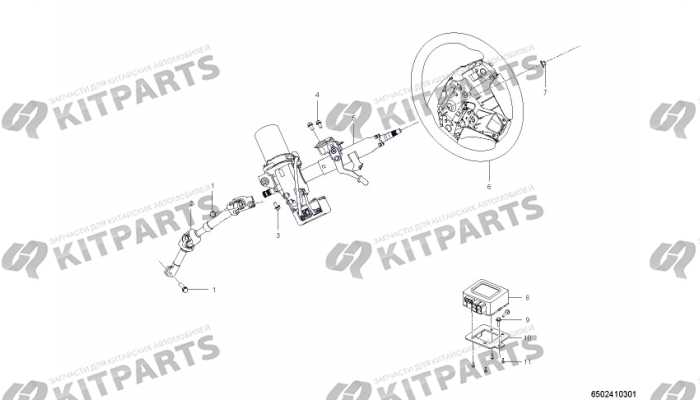 Колонка рулевая (электро) Lifan Solano 2