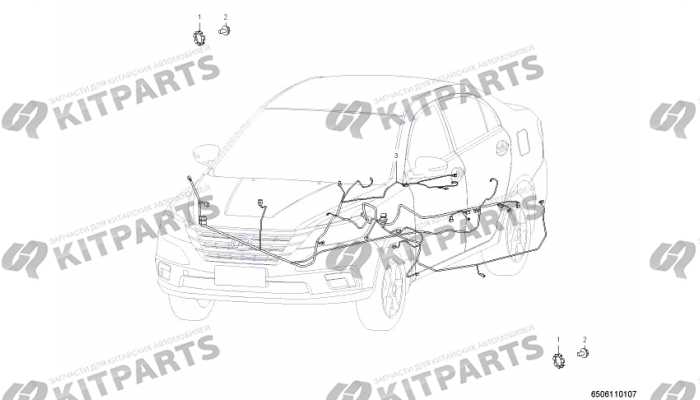 Жгут проводов кузова Lifan Solano 2