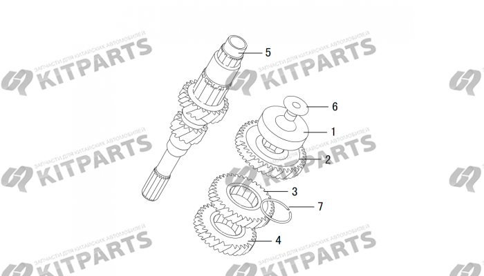Шестерни выходного вала Haval H6